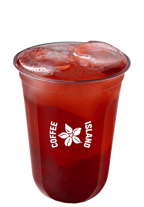 Refresh tea hibiscus green tea 16oz - Iced | Coffee Island :: Cyprus